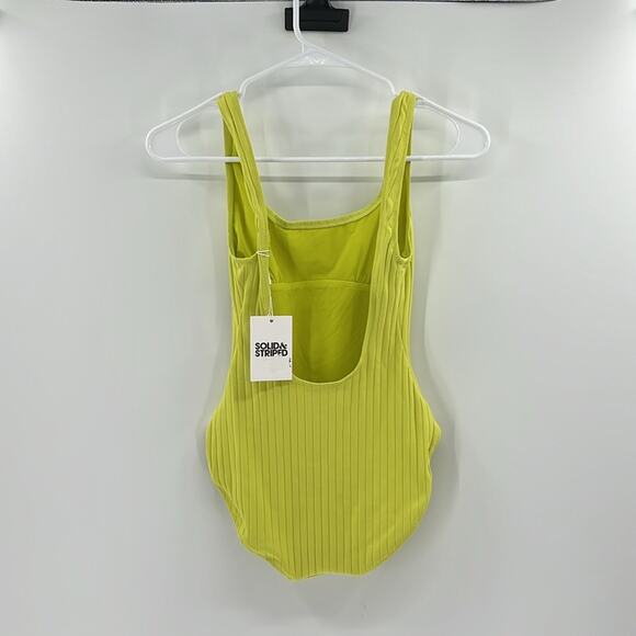 Solid & Striped Women's The Annemarie One Piece Swimsuit - Chartreuse - XS - NWT - Picture 6 of 6